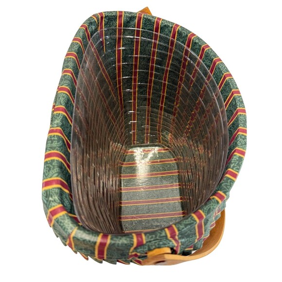 1998 Longaberger Holiday Hostess Winter Wishes Basket w/Liner, Protector & Lid - Picture 2 of 4